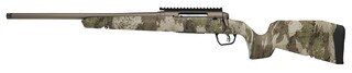 .223 Remington bolt action rifle with left handed stock, camo,